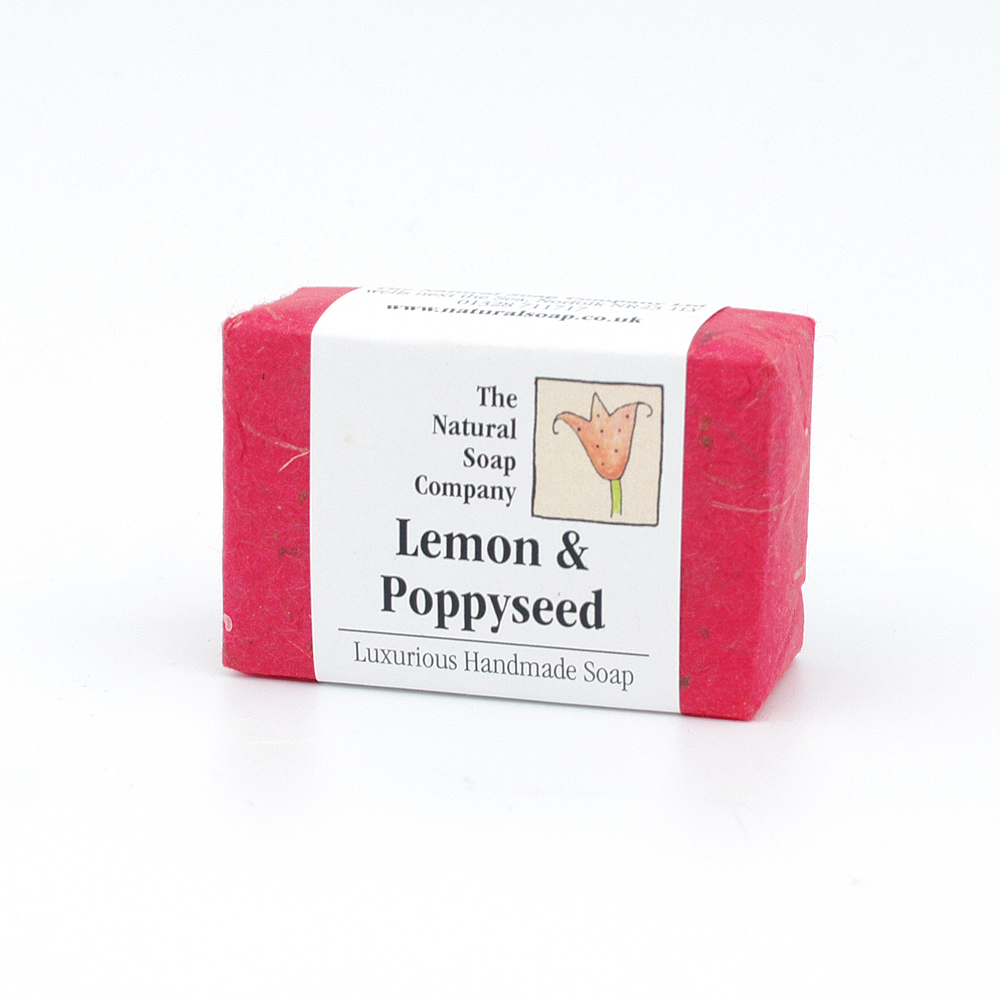 Lemon & Poppyseed guest soap, approx 50g