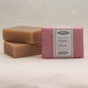 Sheer Silk soap bar, approx 100g 
