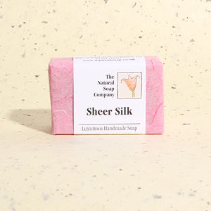 Sheer Silk guest soap, approx 50g 